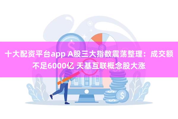 十大配资平台app A股三大指数震荡整理：成交额不足6000亿 天基互联概念股大涨