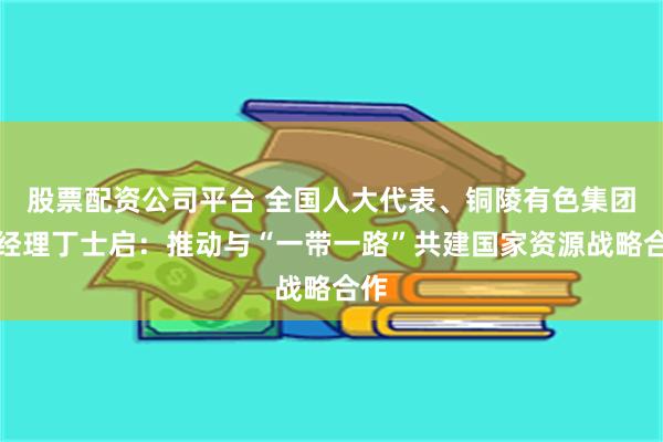 股票配资公司平台 全国人大代表、铜陵有色集团总经理丁士启：推动与“一带一路”共建国家资源战略合作